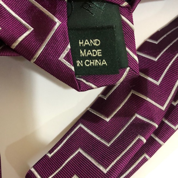 NWT. RALPH LAUREN MEN’s TIE purple. - Picture 3 of 3